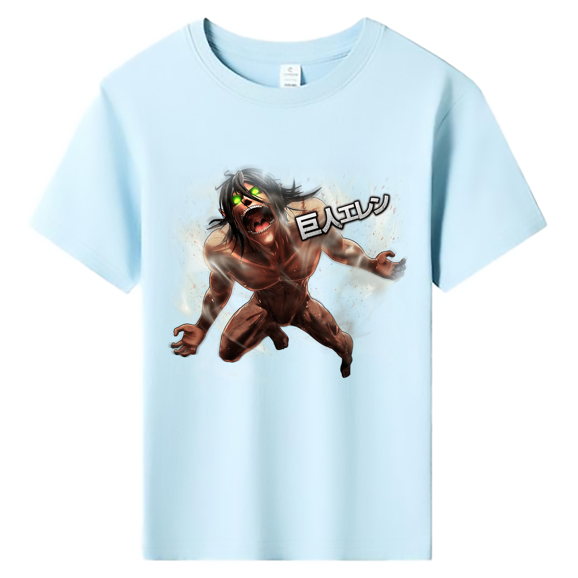 （画像用） 進撃の巨人 Attack on Titan 綿100％キッズTシャツ（フロントプリント）